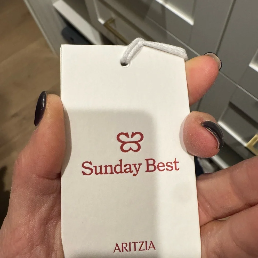 Aritzia Sunday Best Taylor Navy Cable Knit Cardigan - Picture 5 of 5